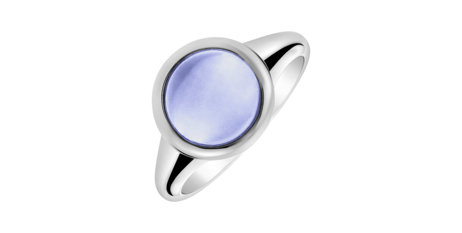 Prsteň s chalcedónom blue Bonbon