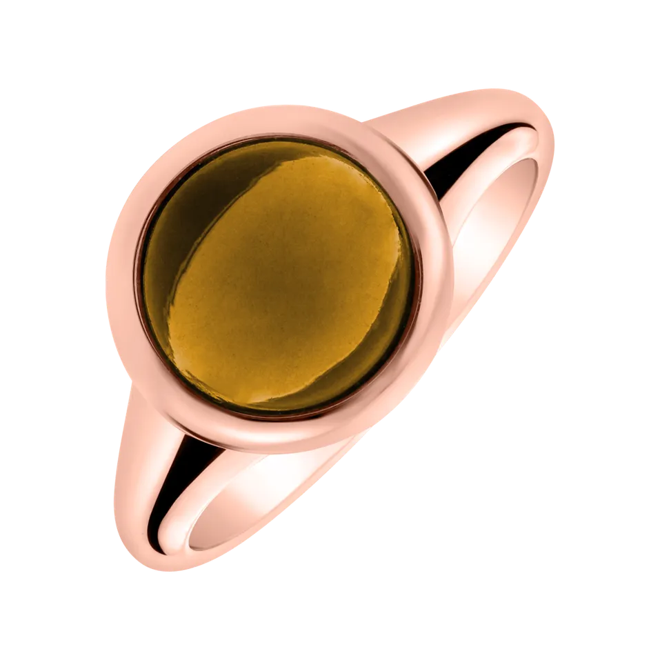 Prsteň s cognac quartzom Bonbon