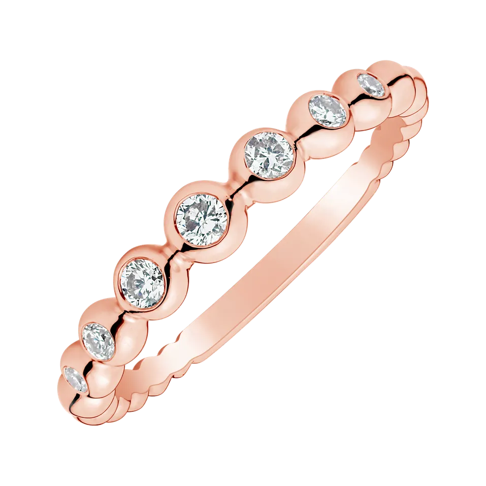 Prsteň s diamantmi Shiny Dots