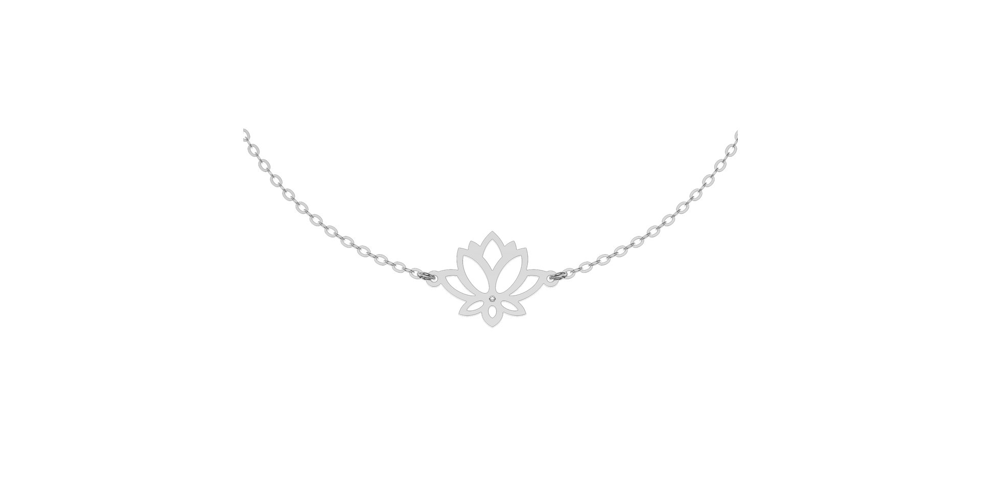 Náramok s diamantom Lotus