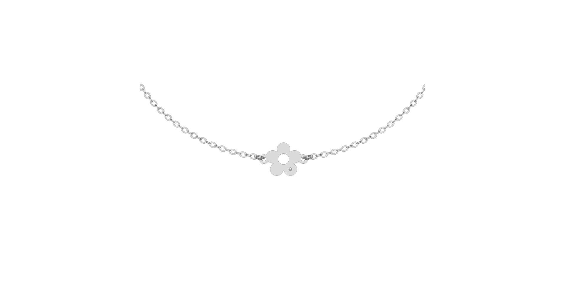 Náramok s diamantom Diamond Flower