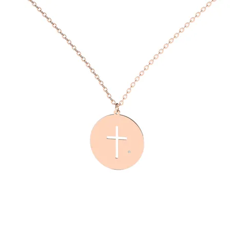 Náhrdelník s diamantom Cross