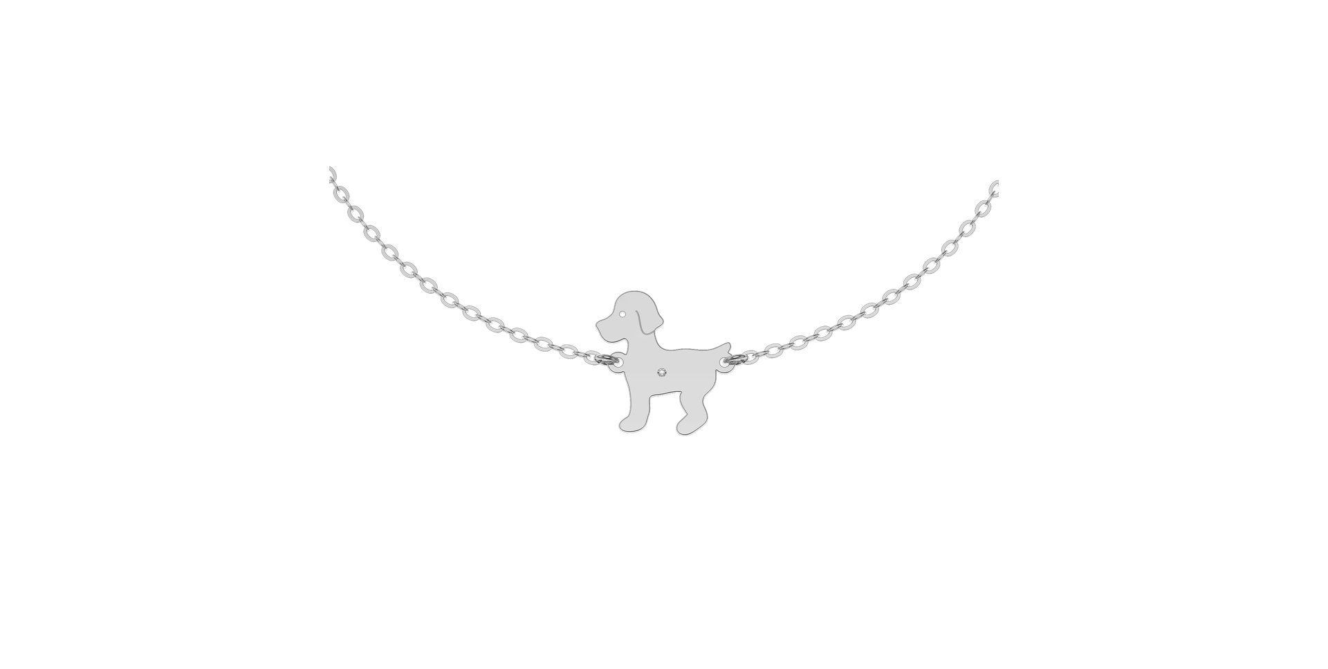 Náramok s diamantom Puppy