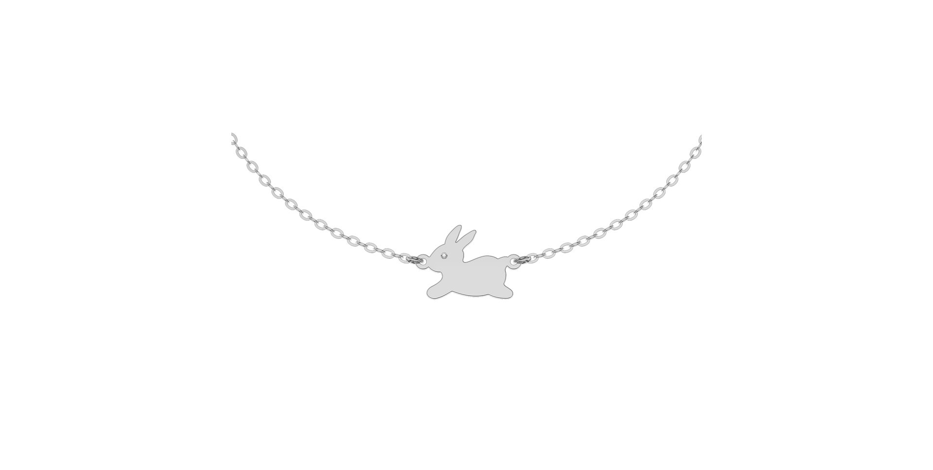 Náramok s diamantom Bunny