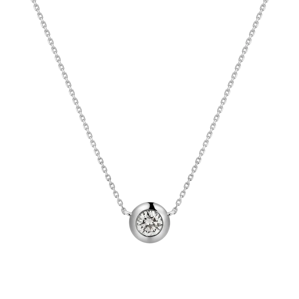 Náhrdelník s diamantom Sparkling Drop