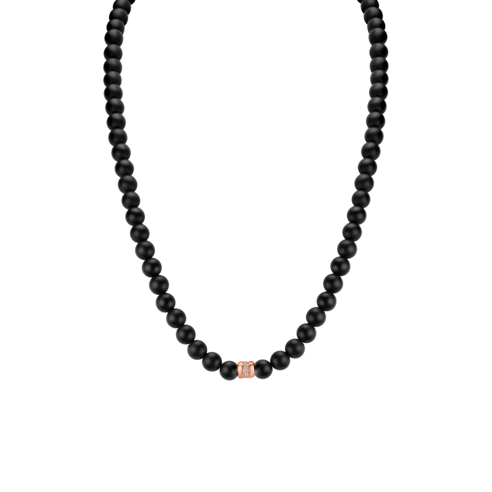 Náhrdelník s achátmi a diamantmi Trinty