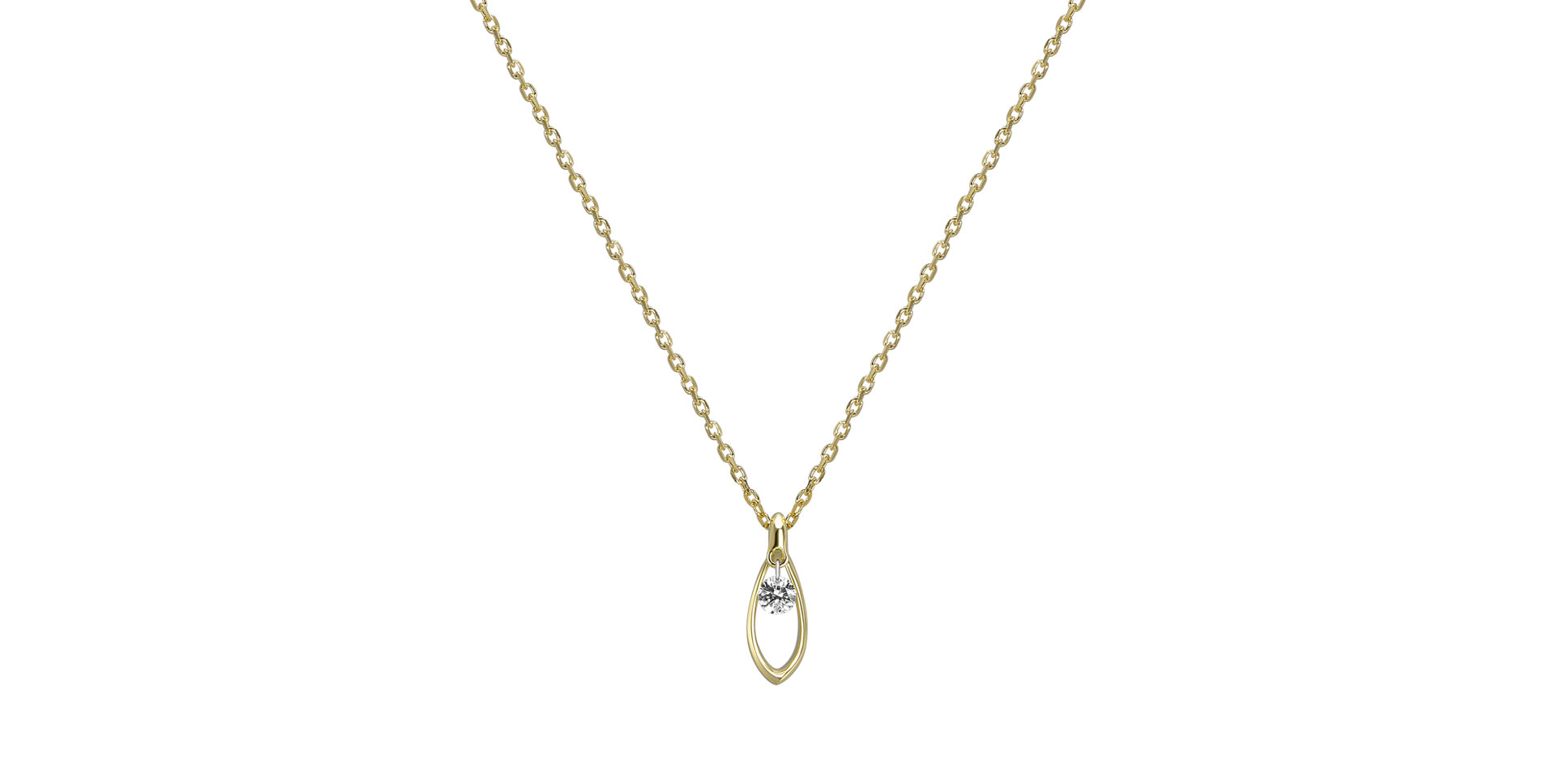 Náhrdelník s diamantom Muse Virtue