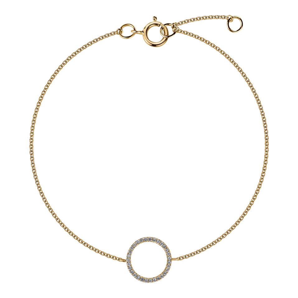 Náramok s diamantmi Circle