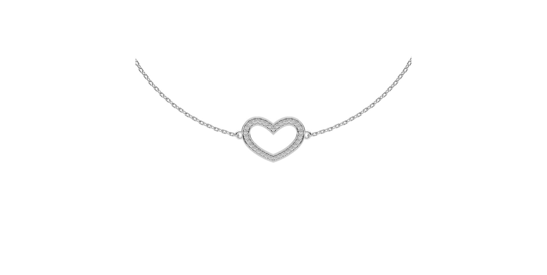 Náramok s diamantmi Heart