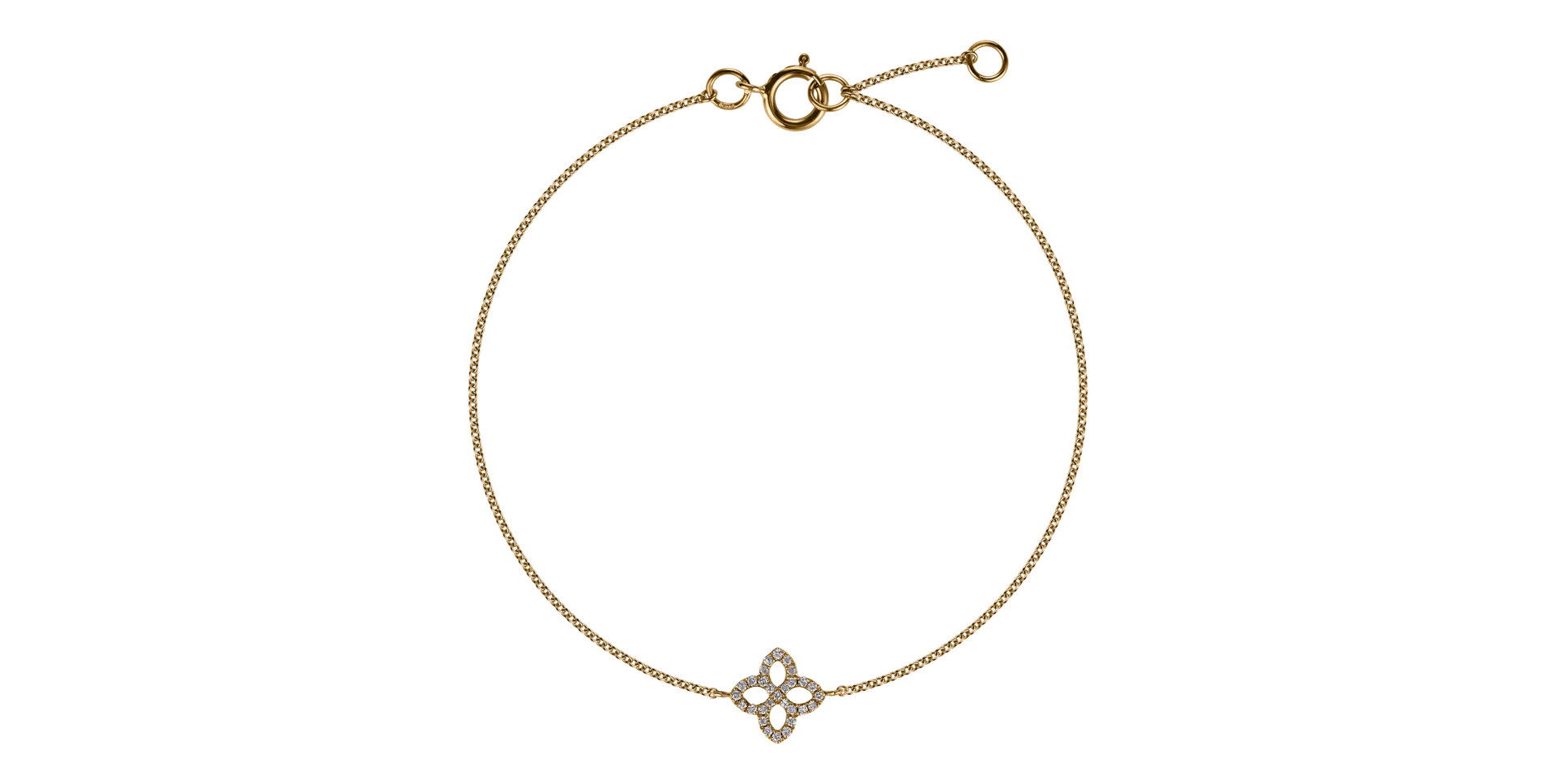 Náramok s diamantmi Glamorous Petals