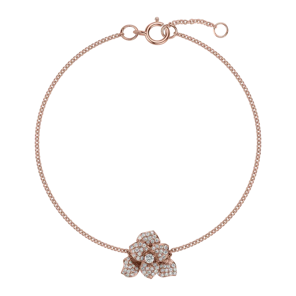 Náramok s diamantmi Flower Empress