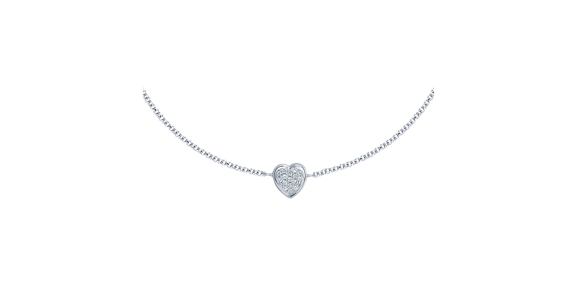 Náramok s diamantmi Shiny Heart