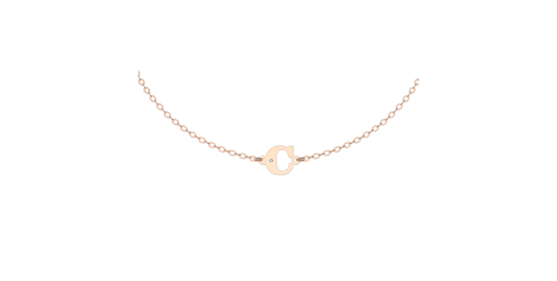 Náramok s diamantom Classic Big C