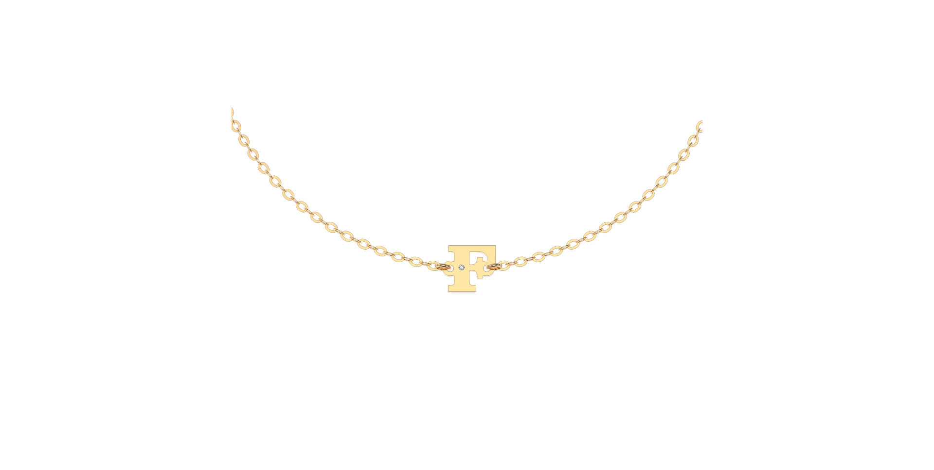 Náramok s diamantom Classic Big F