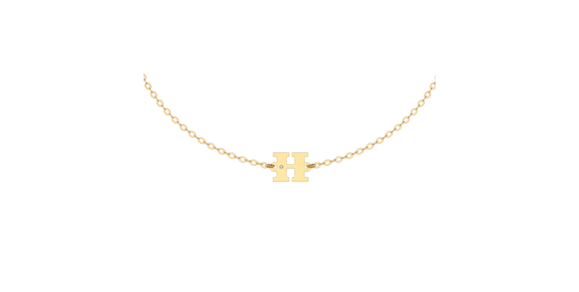 Náramok s diamantom Classic Big H