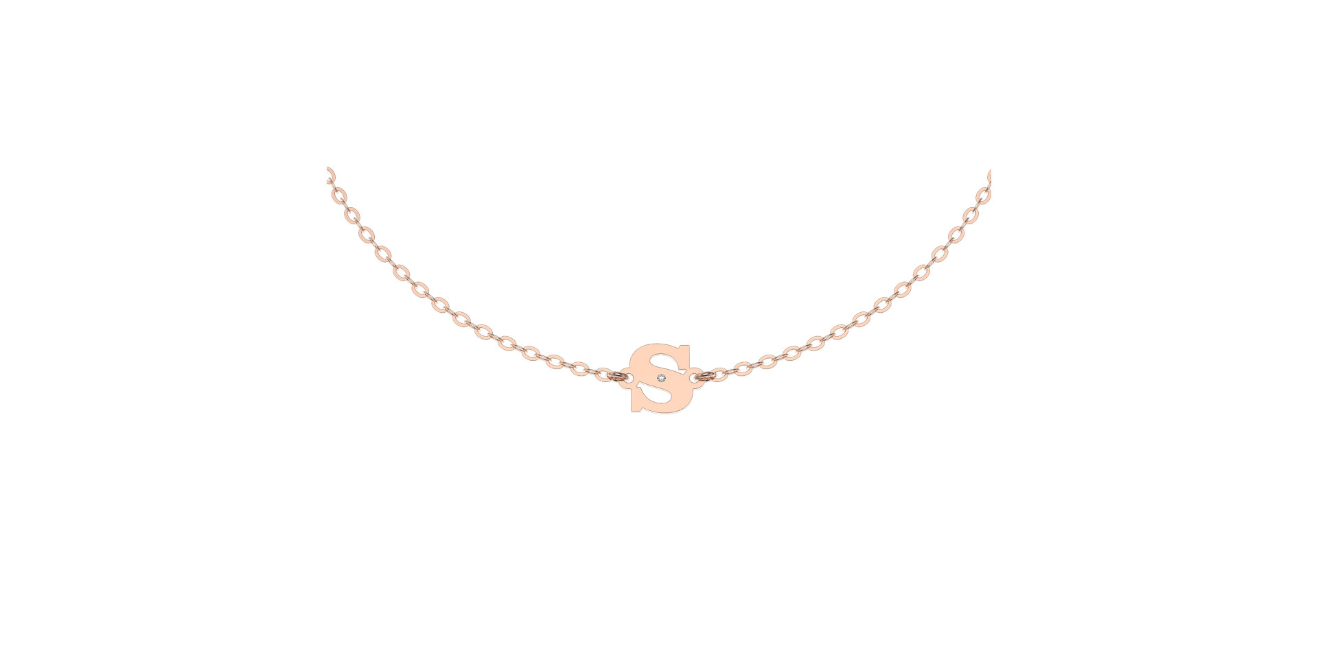 Náramok s diamantom Classic Big S