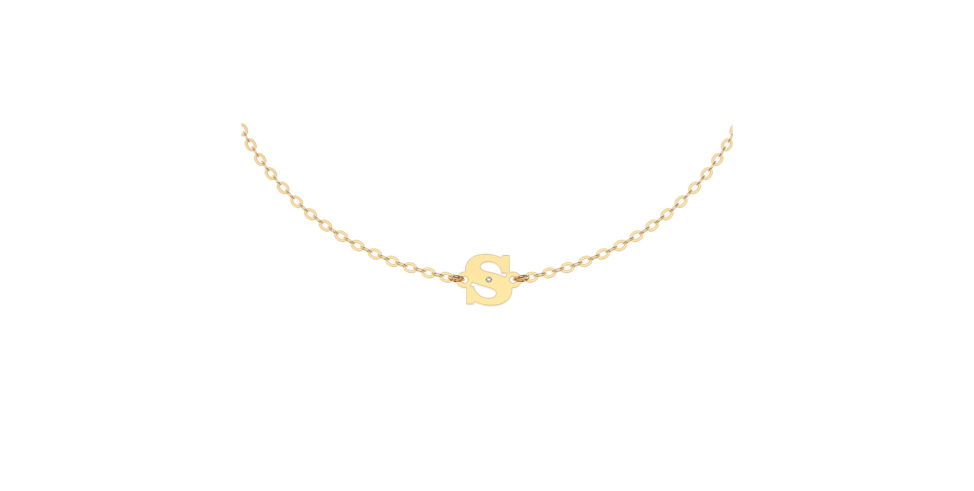 Náramok s diamantom Classic Big S