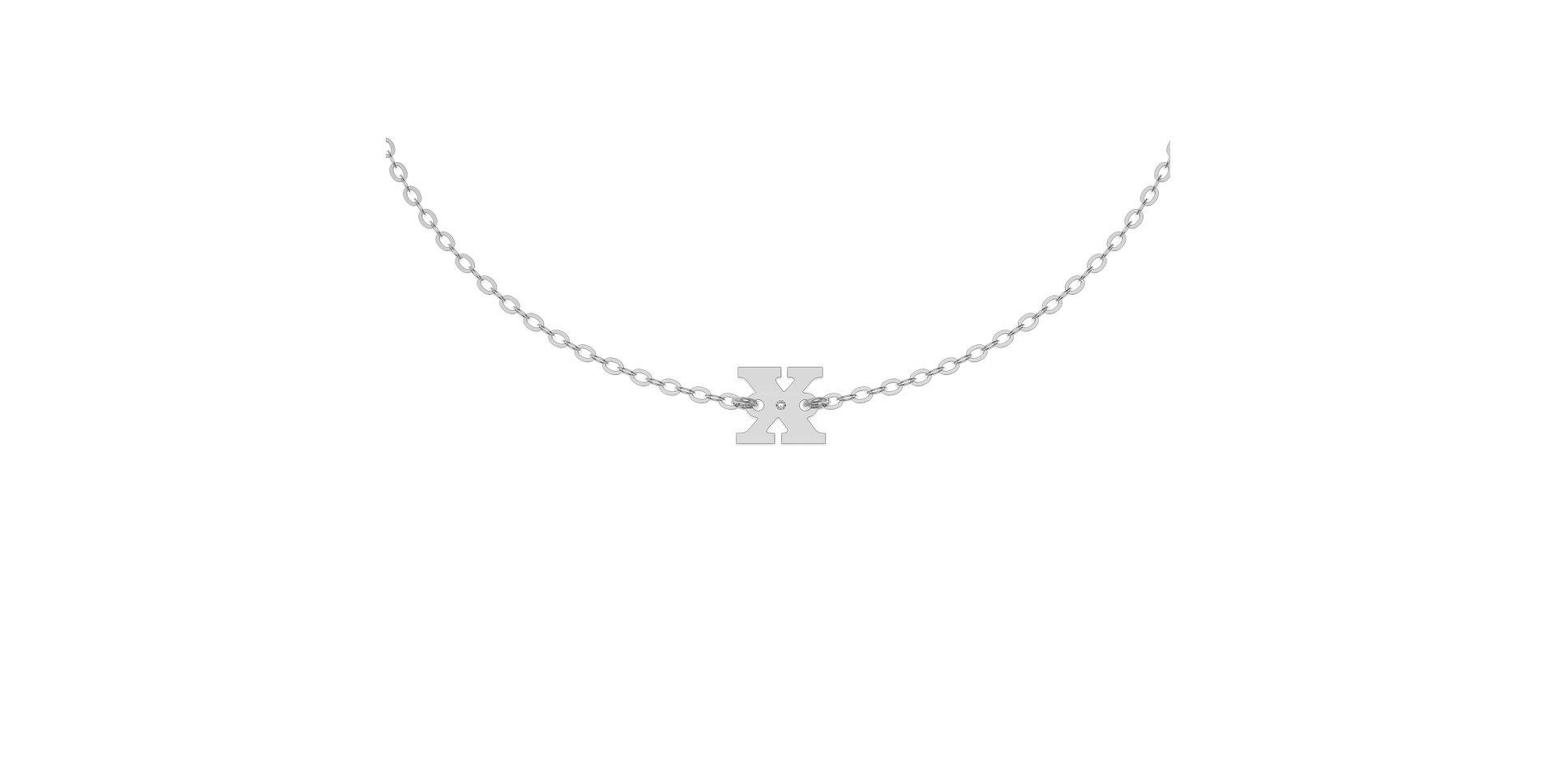 Náramok s diamantom Classic Big X