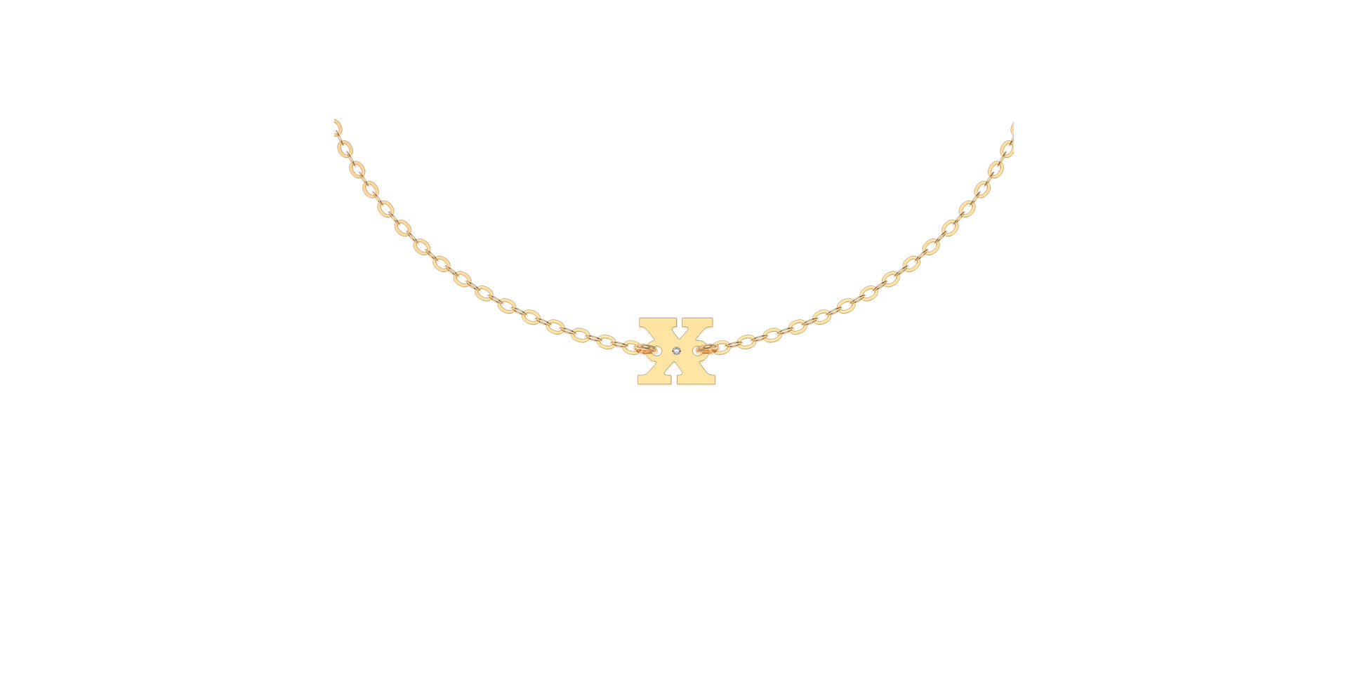 Náramok s diamantom Classic Big X