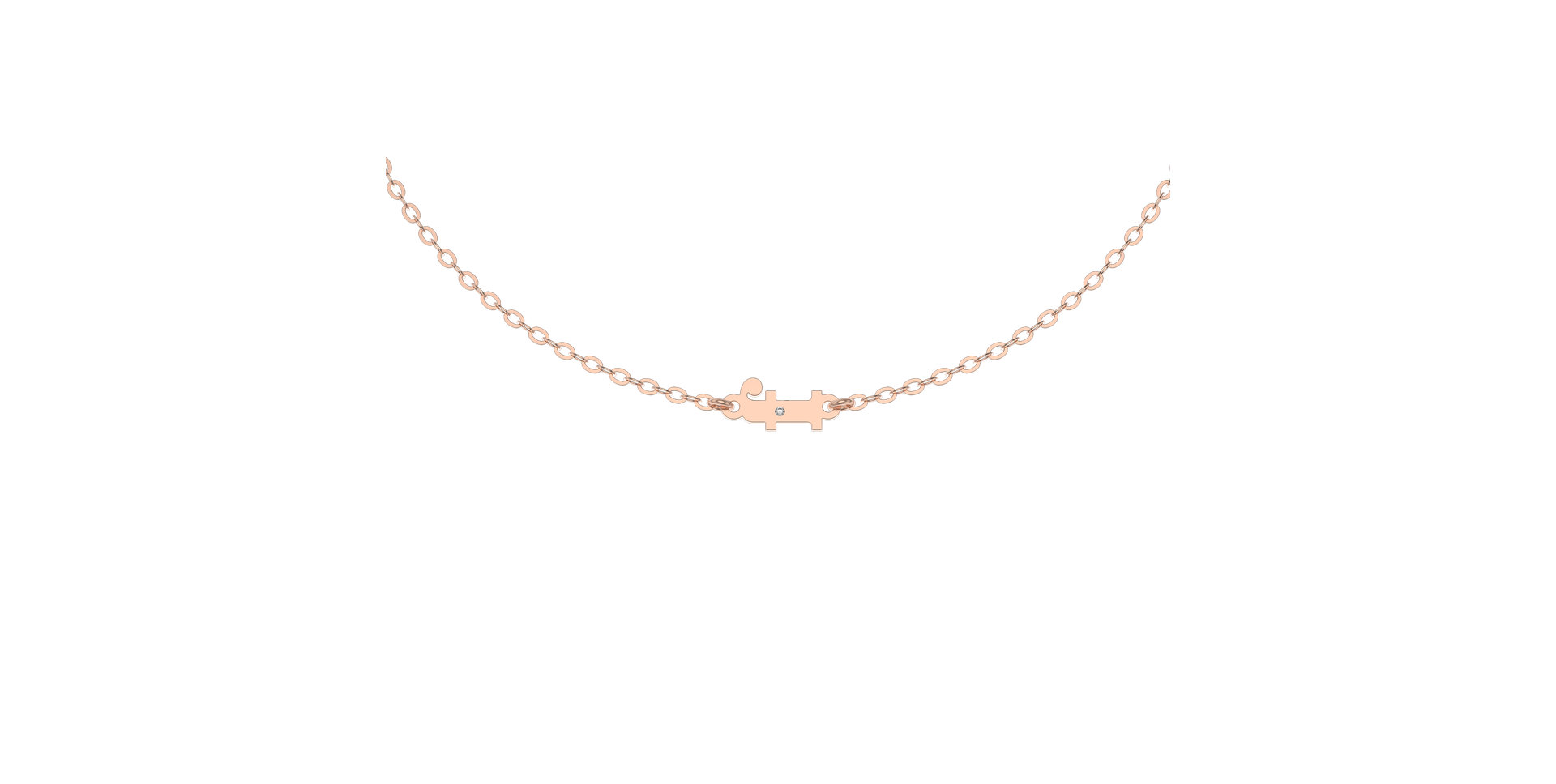 Náramok s diamantom Classic Little F