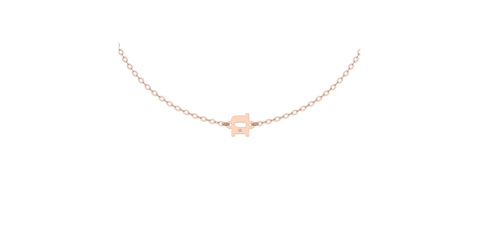 Náramok s diamantom Classic Little N