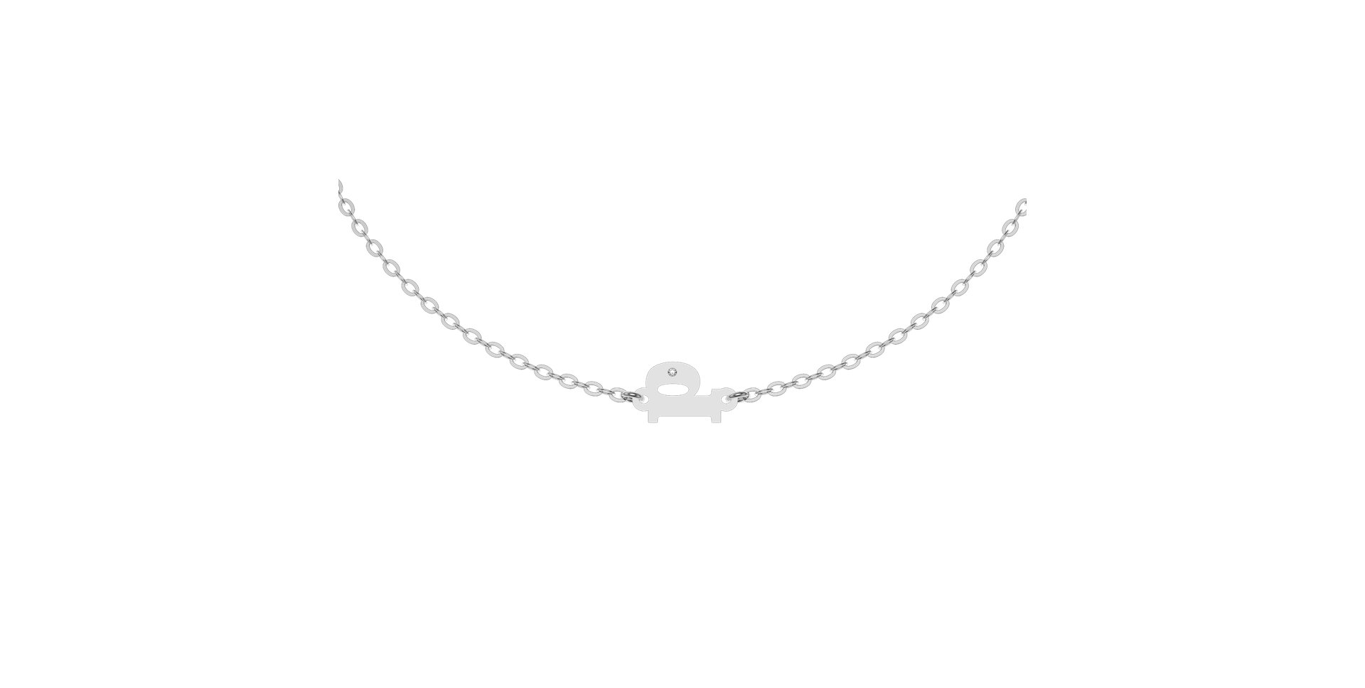 Náramok s diamantom Classic Little P