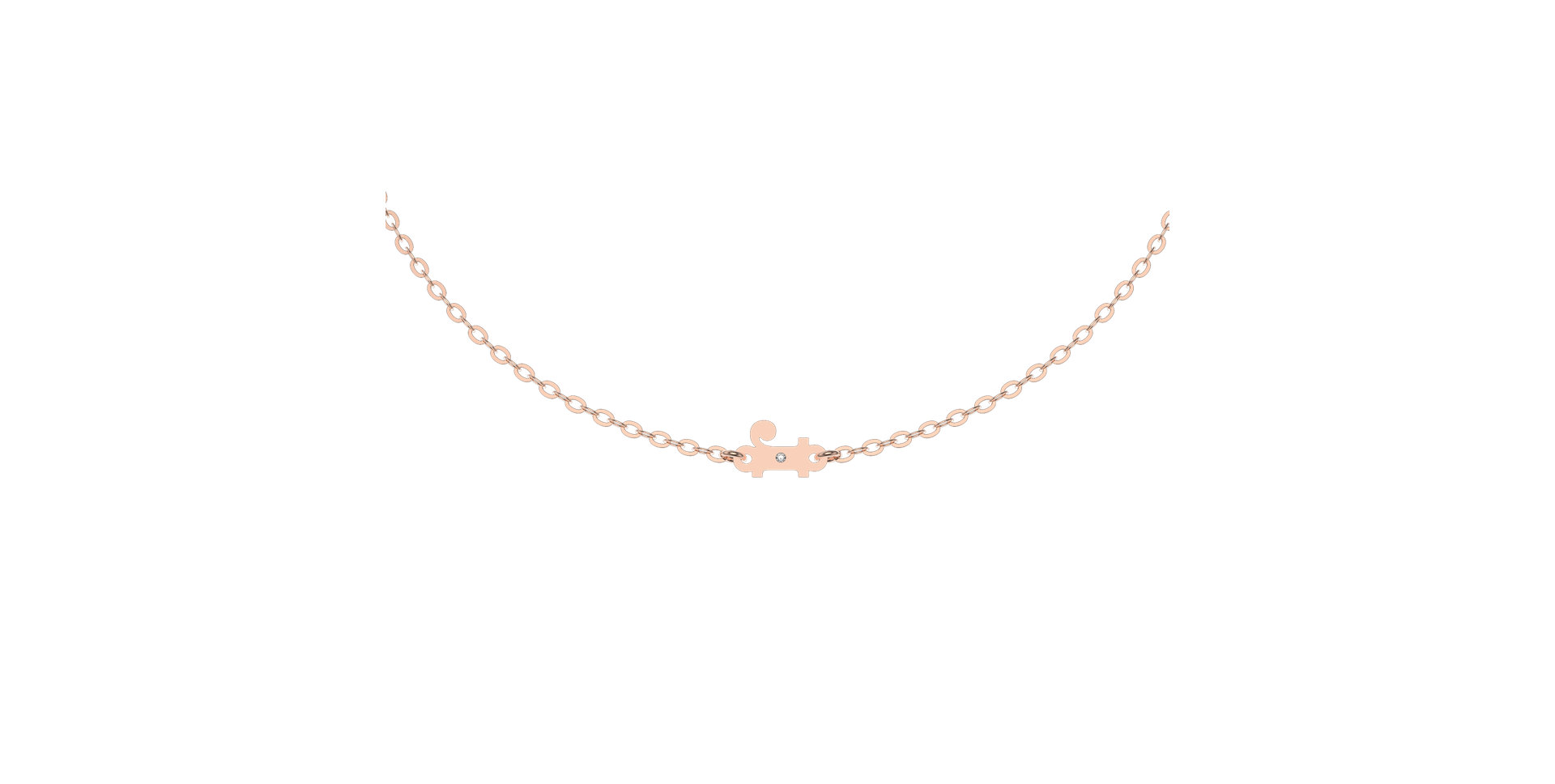 Náramok s diamantom Classic Little R