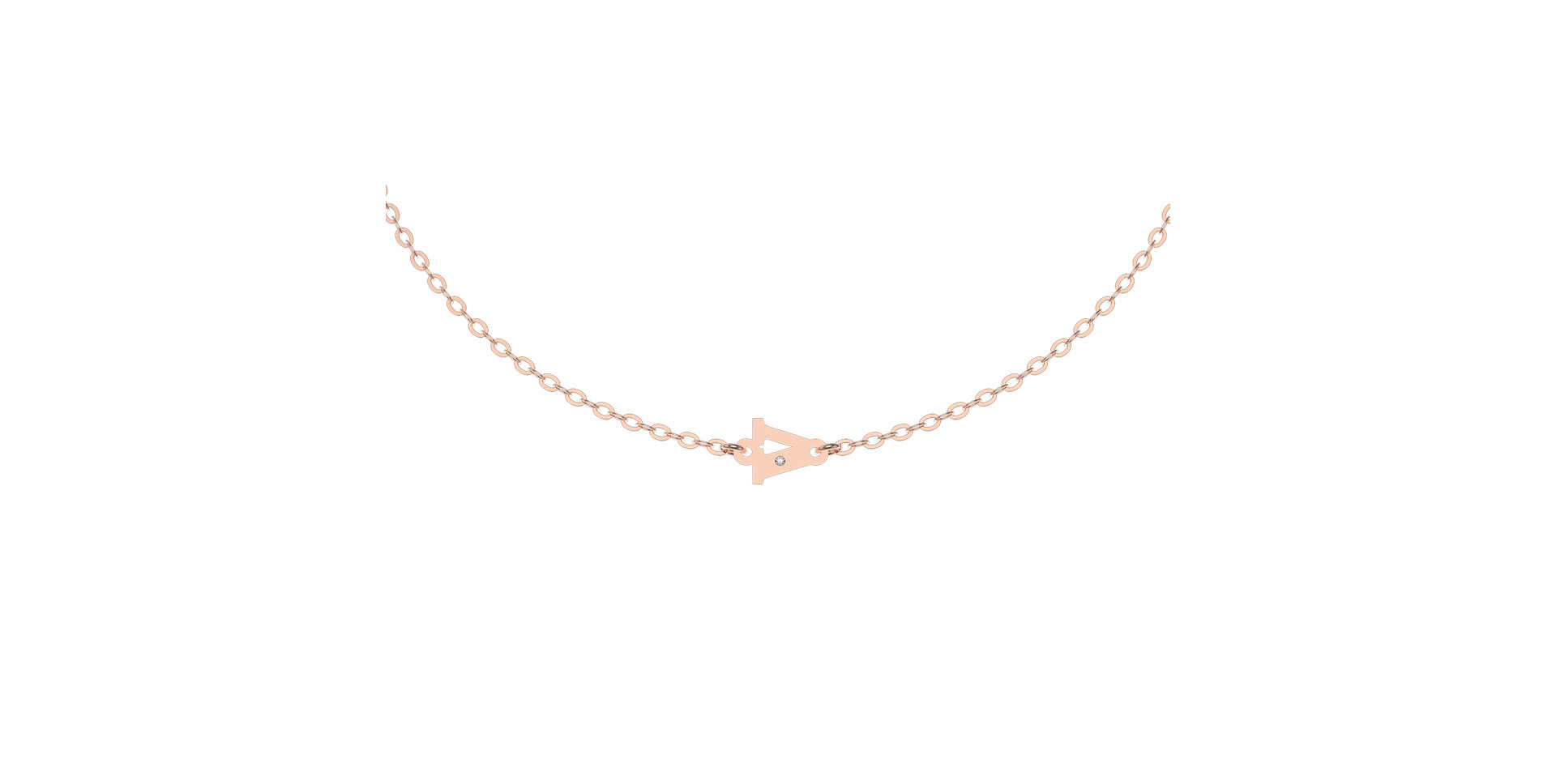 Náramok s diamantom Classic Little V