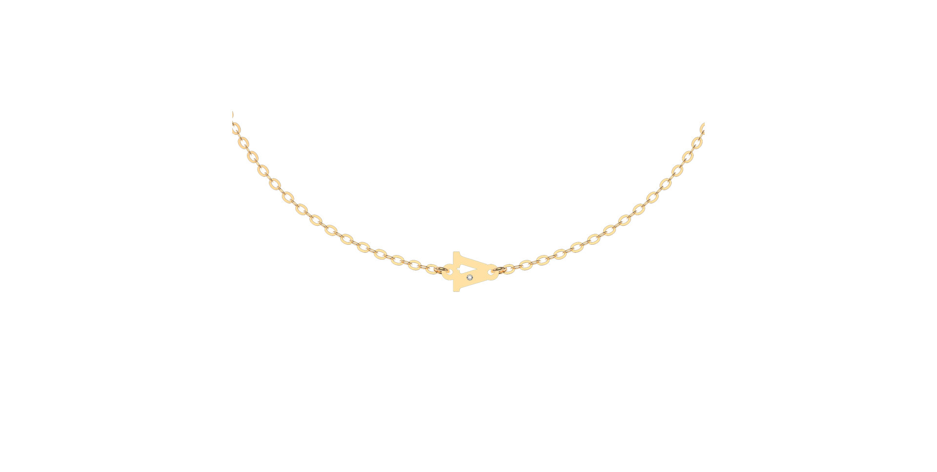 Náramok s diamantom Classic Little V