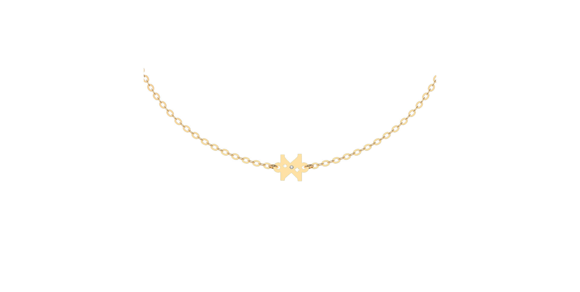 Náramok s diamantom Classic Little X