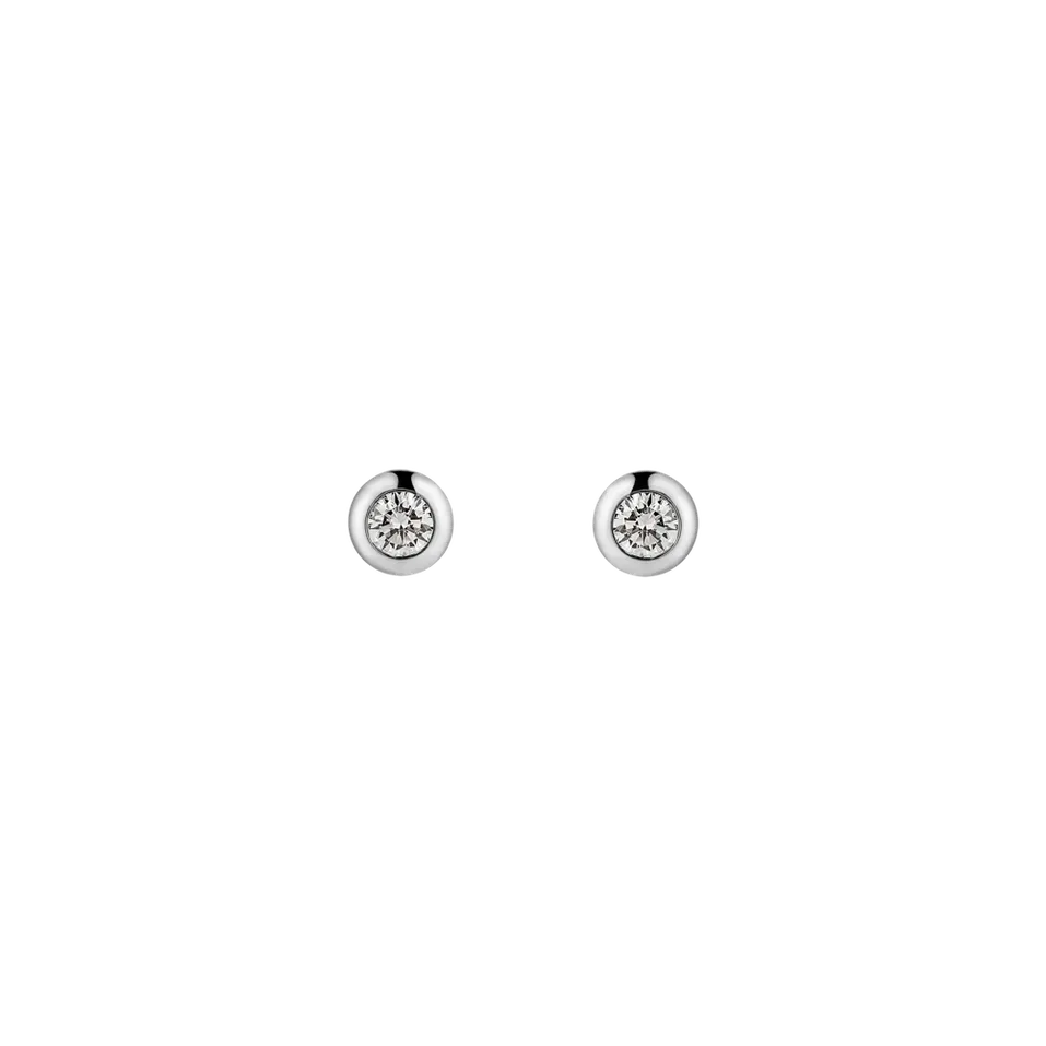 Náušnice s diamantom Sparkling Drops