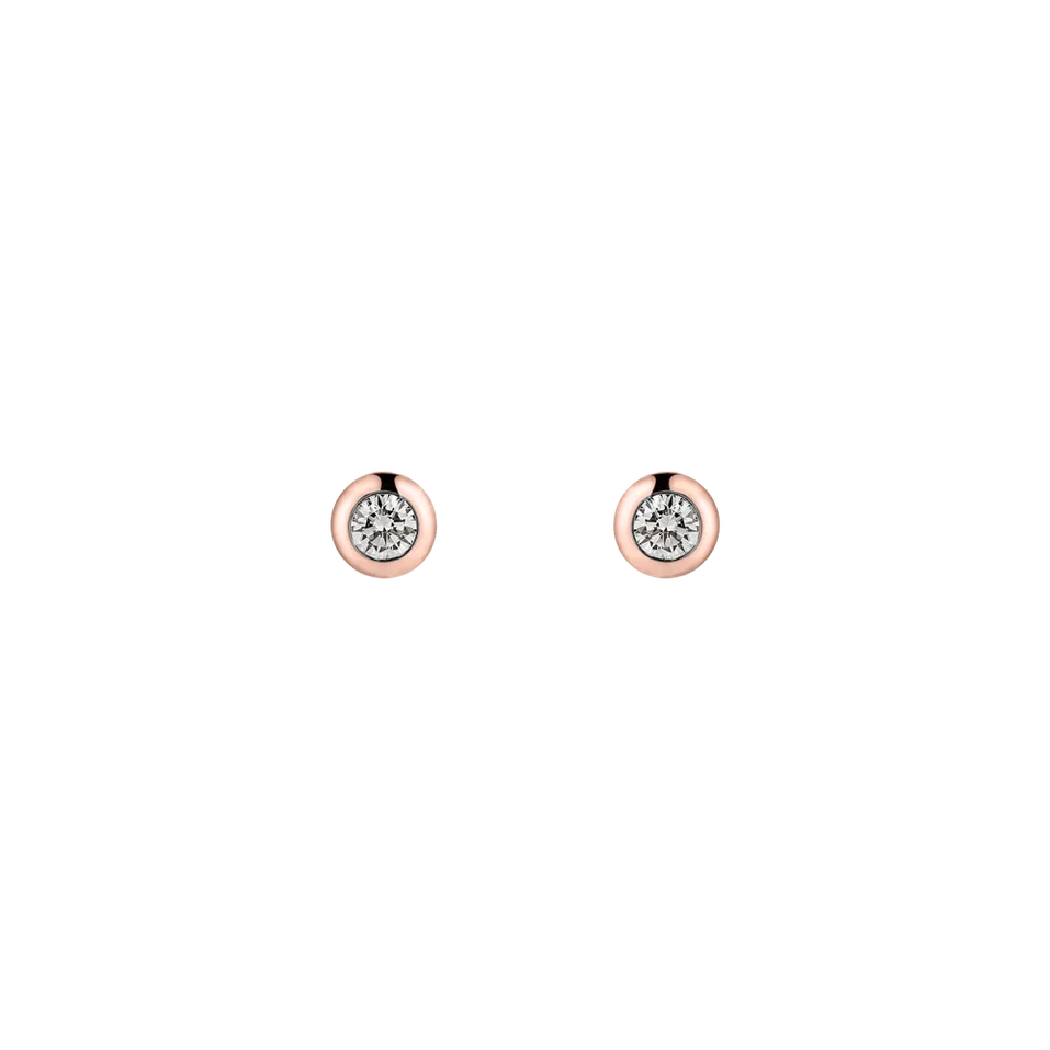 Náušnice s diamantom Sparkling Drops