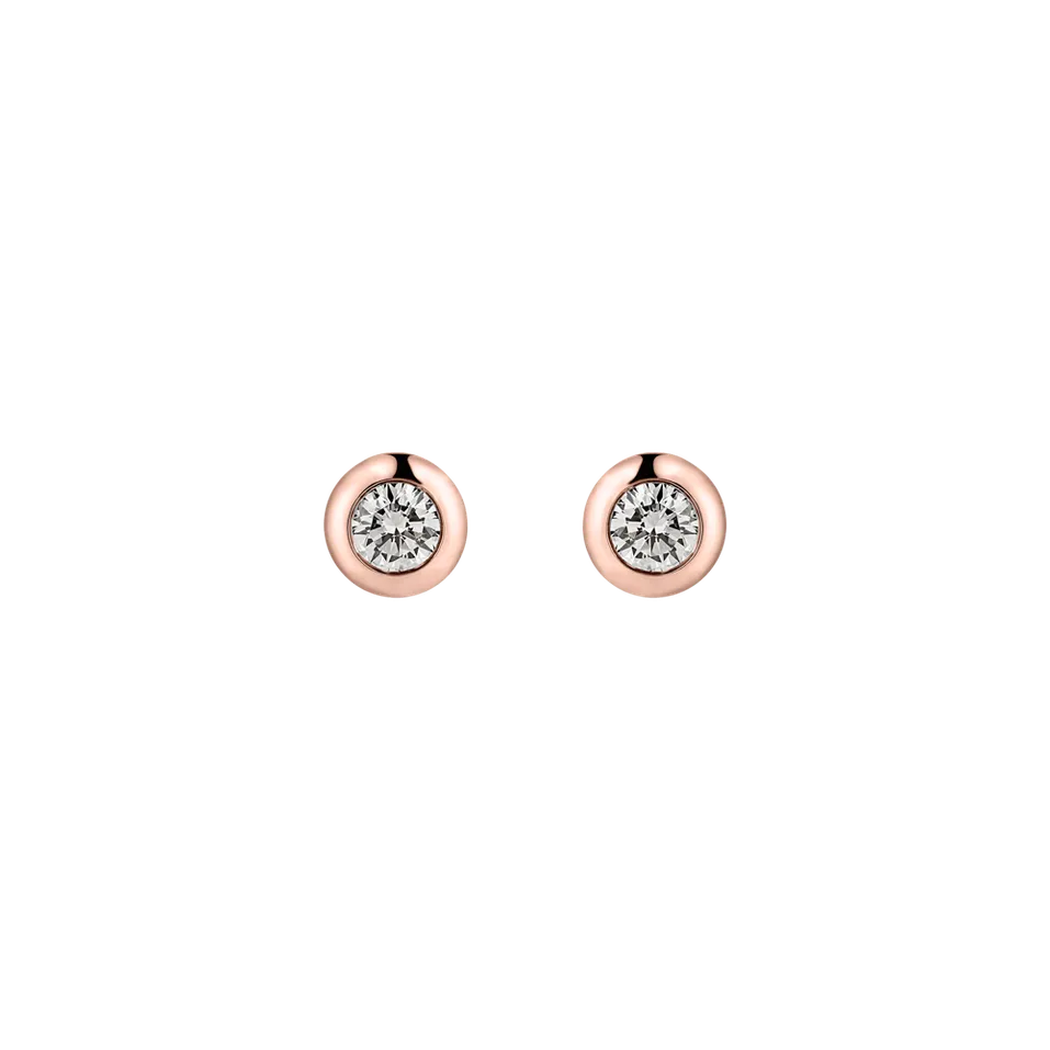 Náušnice s diamantom Sparkling Dots