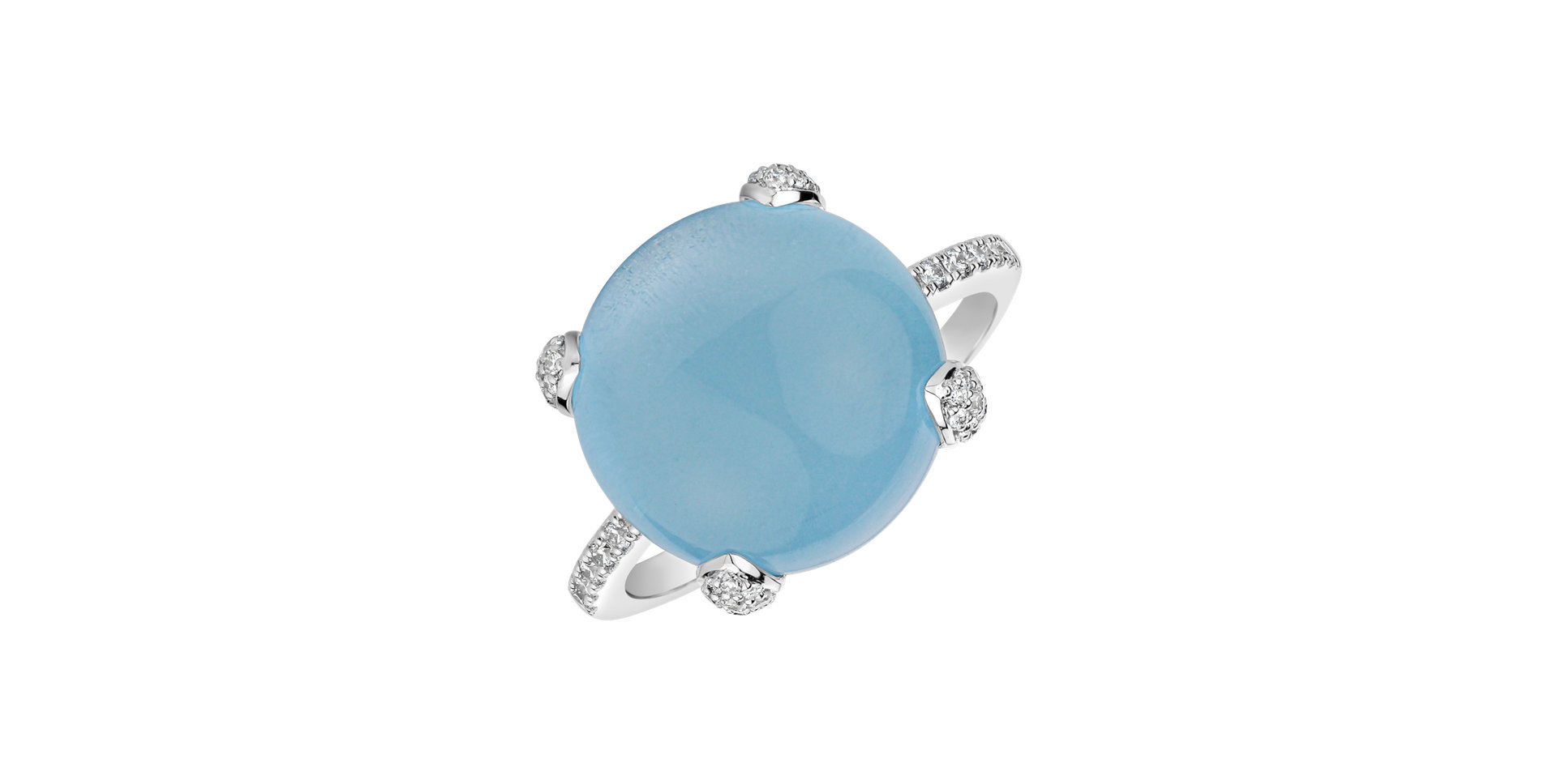 Prsteň s topásom a diamantmi Allure Drop