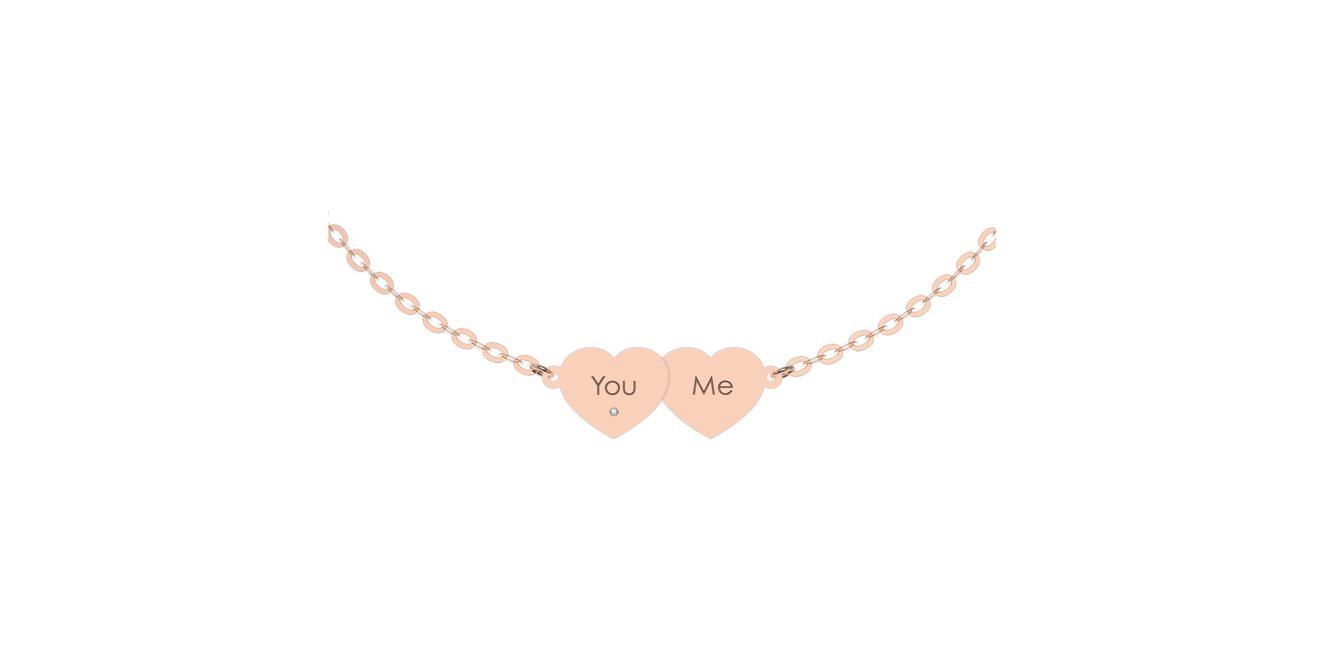Náramok s diamantom You & Me