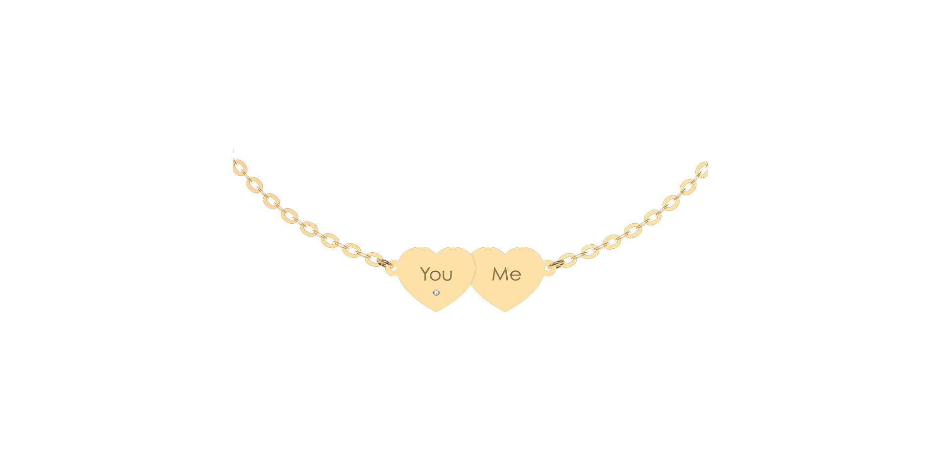 Náramok s diamantom You & Me