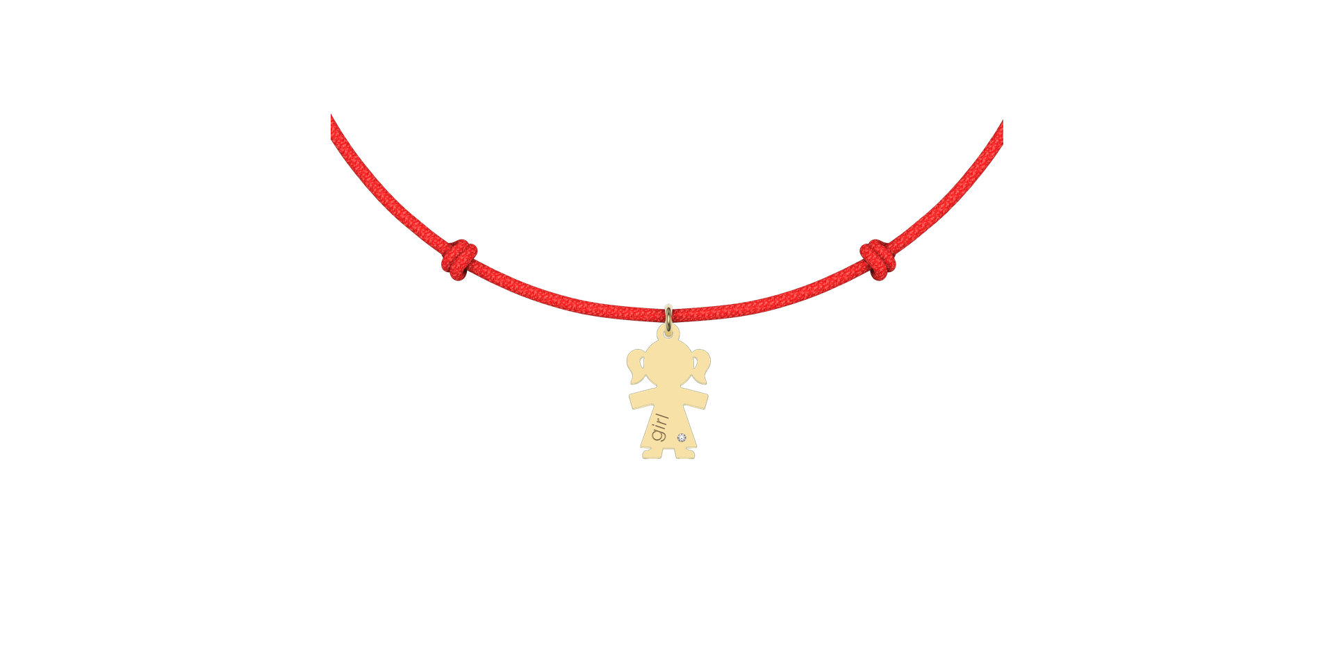 Diamantový náramok so šnúrkou Girl