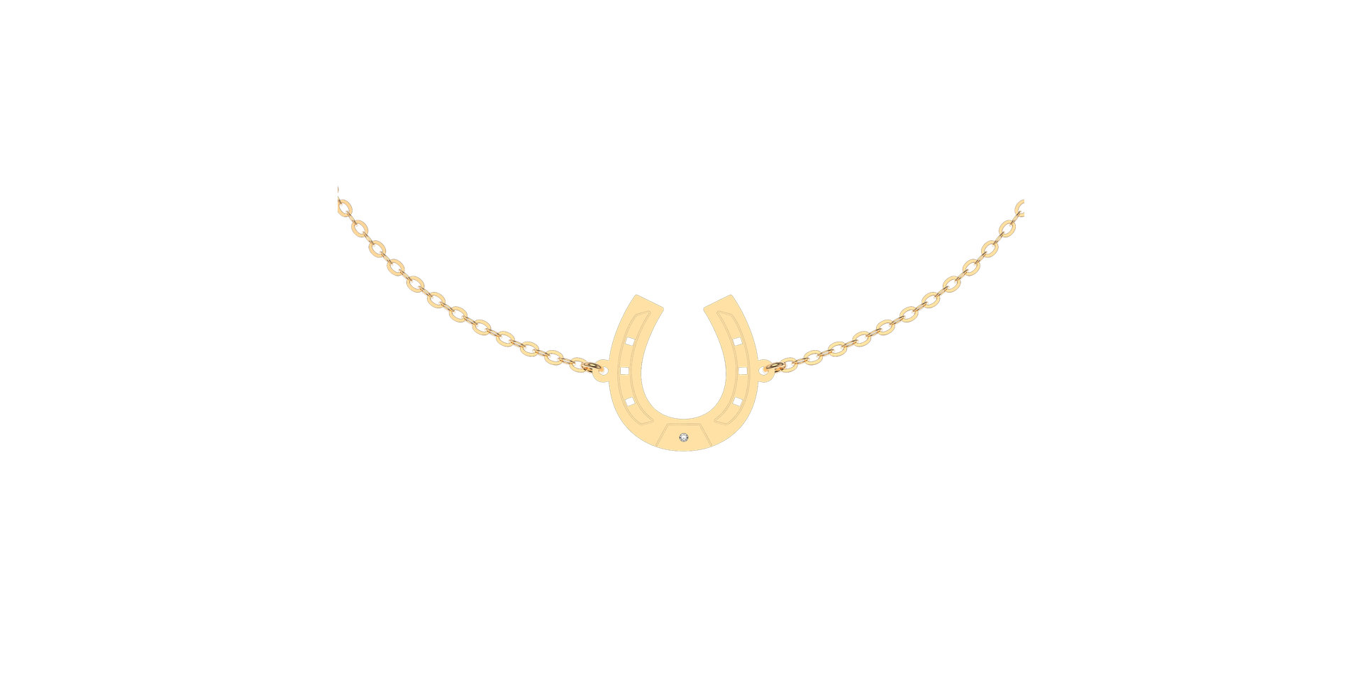 Náramok s diamantom Horseshoe