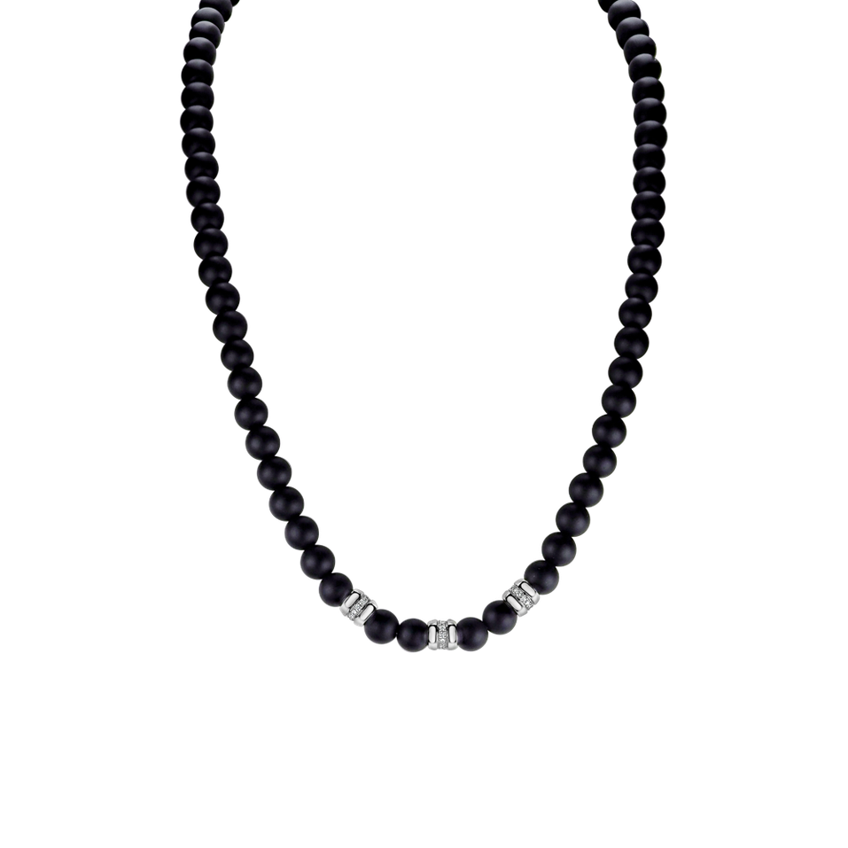 Náhrdelník s achátmi a diamantmi Isolda
