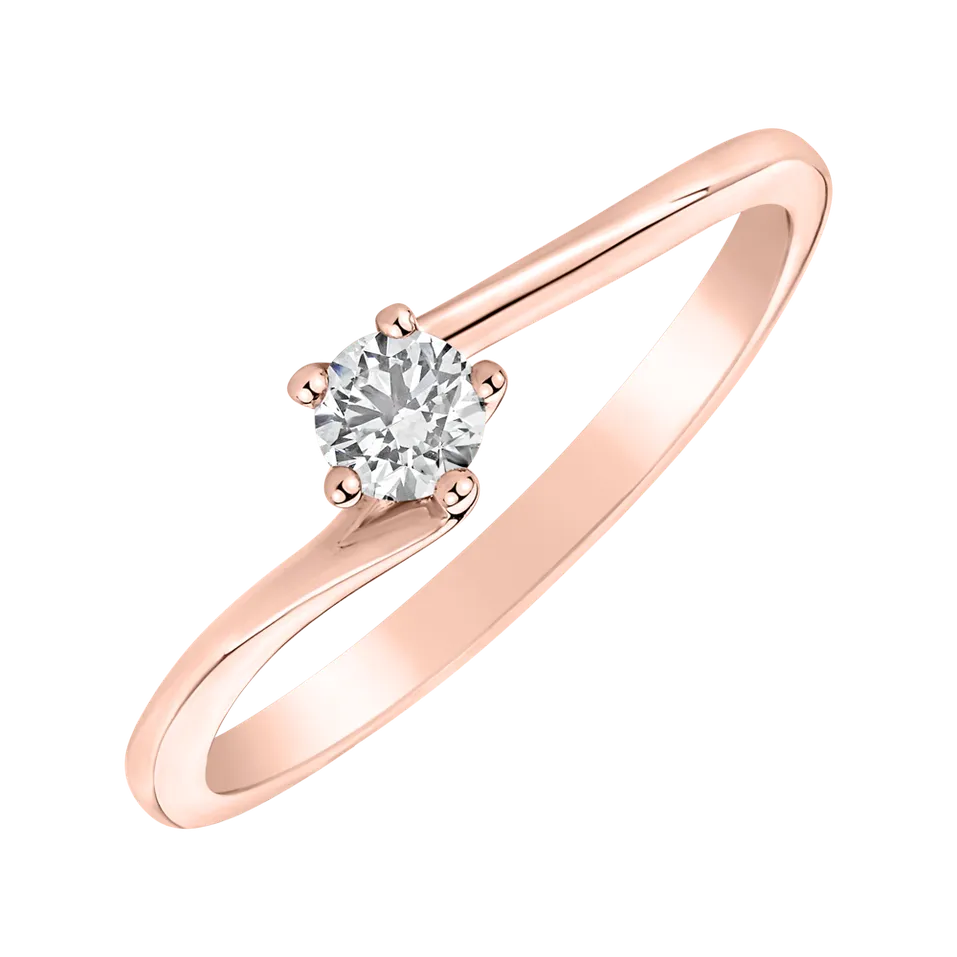 Prsteň s diamantom Vivid Love