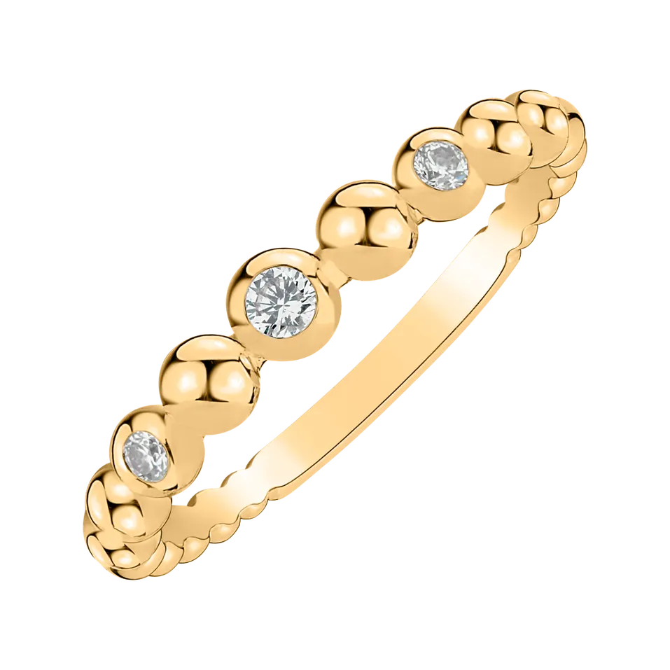 Prsteň s diamantmi Shiny Dots