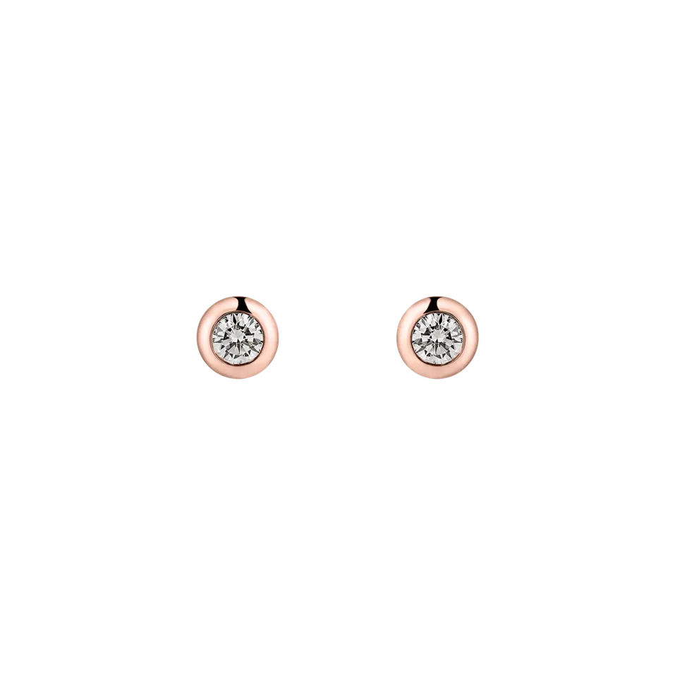 Náušnice s diamantom Sparkling Dots