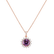 Přívěsok s ametystom a diamantmi Princess Spark2