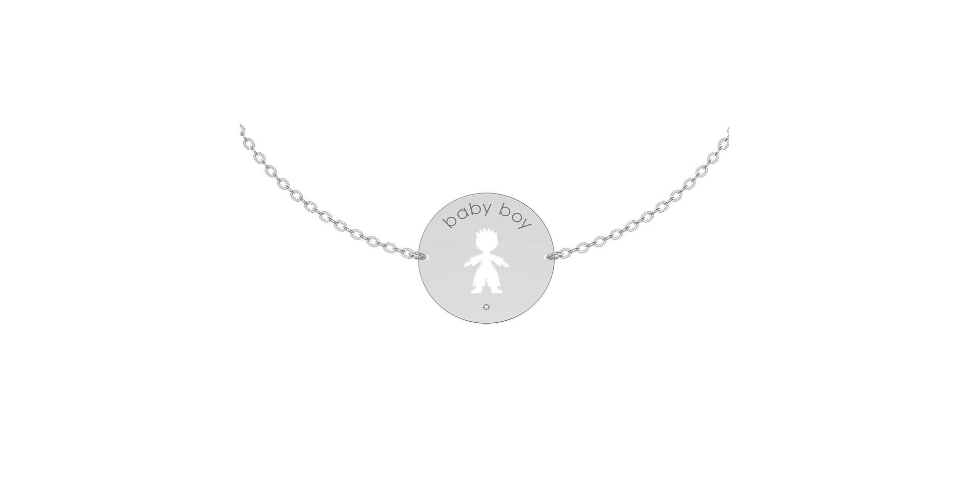 Náramok s diamantom Baby Boy