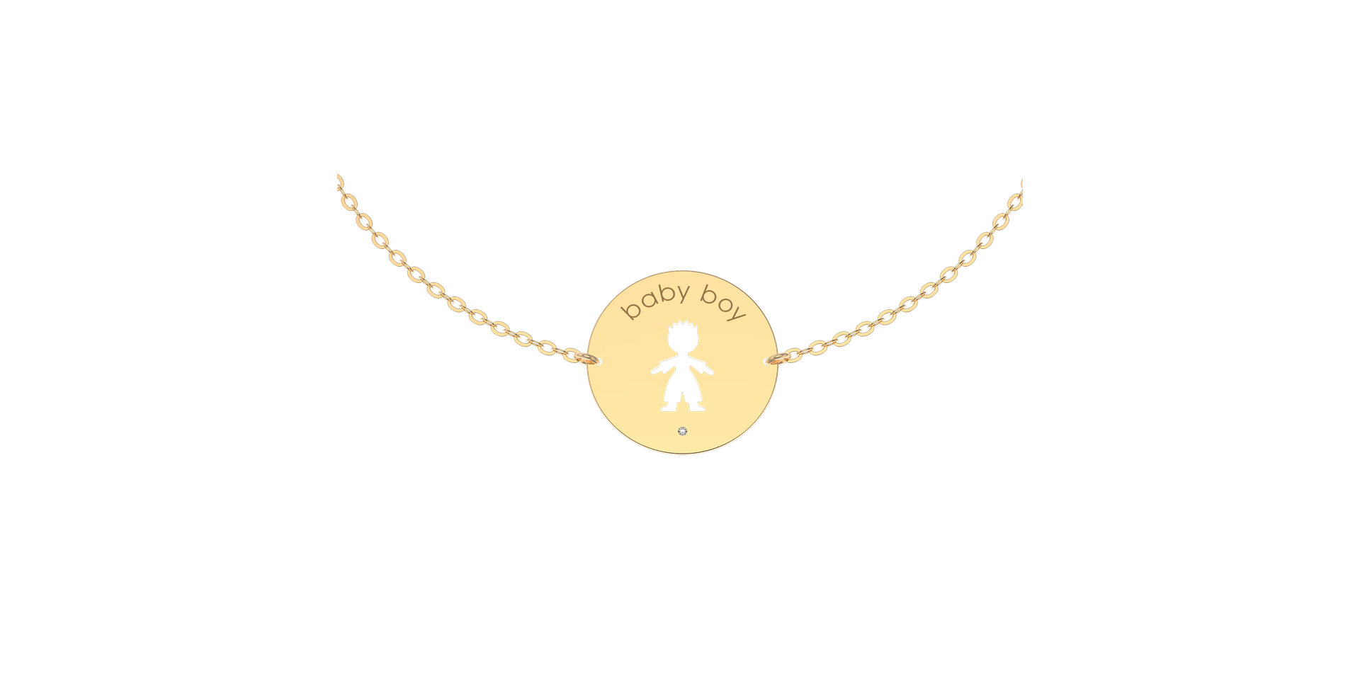 Náramok s diamantom Baby Boy