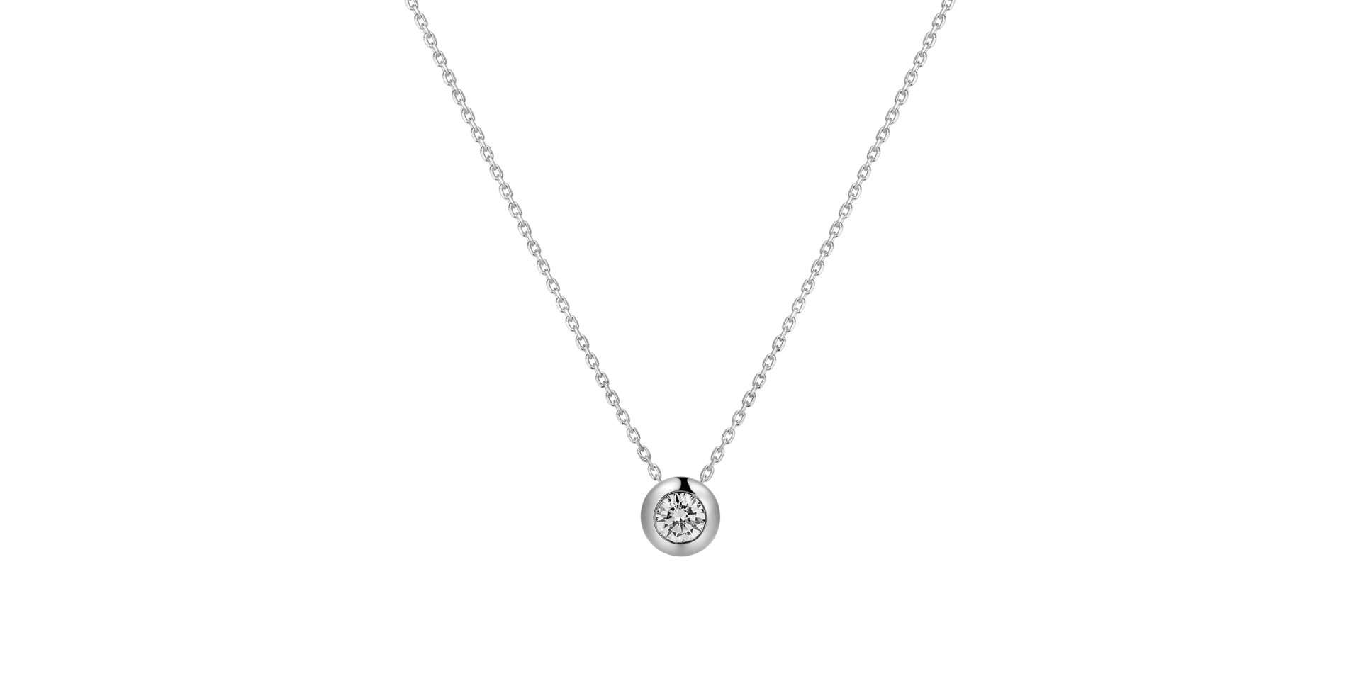 Náhrdelník s diamantom Sparkling Dot