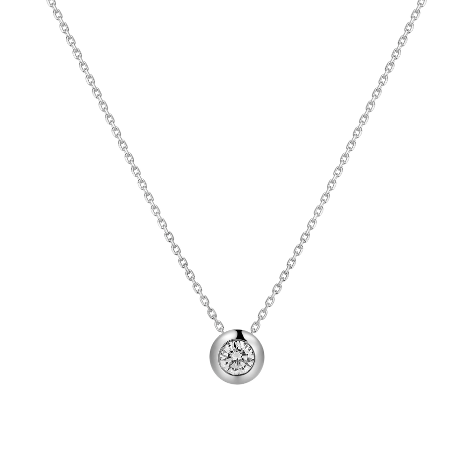 Náhrdelník s diamantom Sparkling Dot