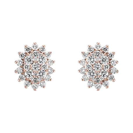Náušnice s diamantmi Midnight Star