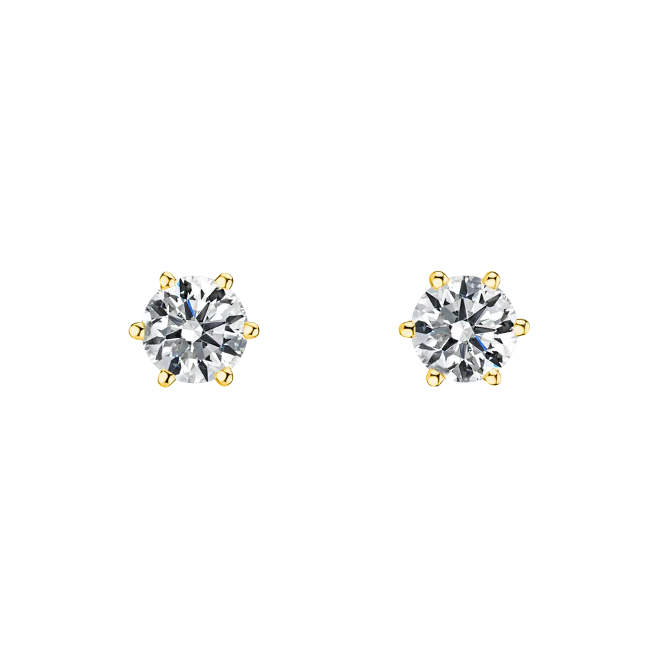 Náušnice s diamantom Essential Sparks