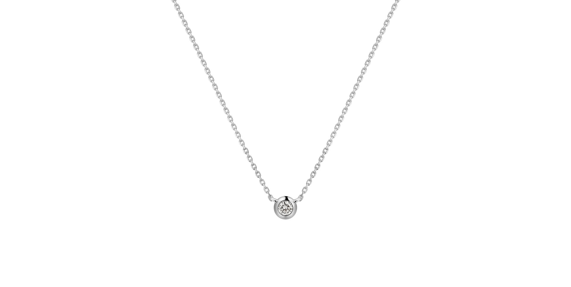 Náhrdelník s diamantom Sparkling Drop